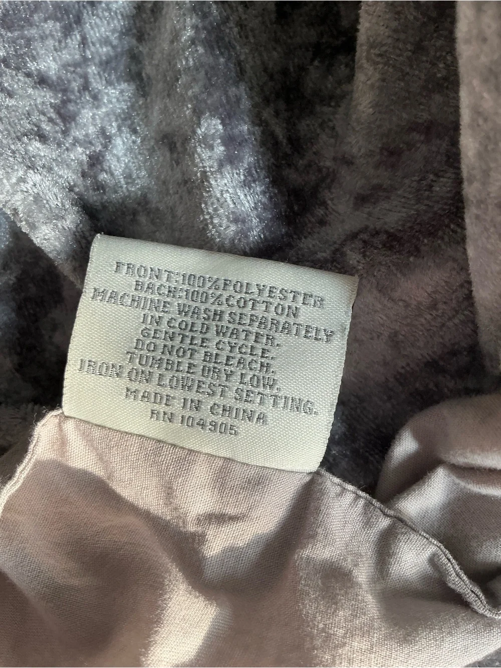Plush Velvet duvet/ pillow sham Set - Silver Gray